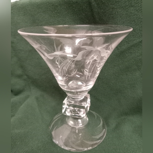 6 Vintage Duncan & Miller Crystal W/Frosty Etchings Liquor/Cocktail Stem Glasses - Picture 4 of 8